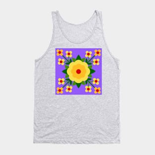 Yellow Rose Bouquet Tank Top